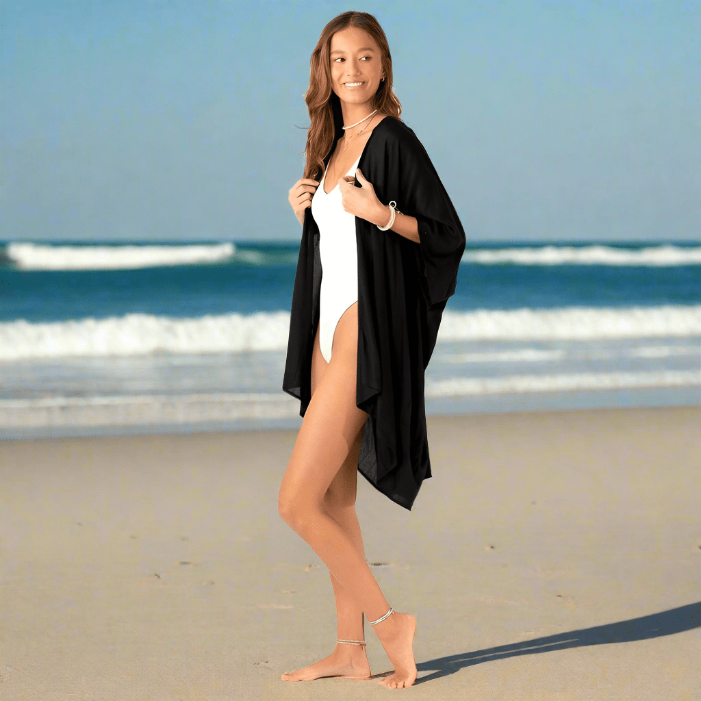 Kimono Black Kimono Top Cover Up