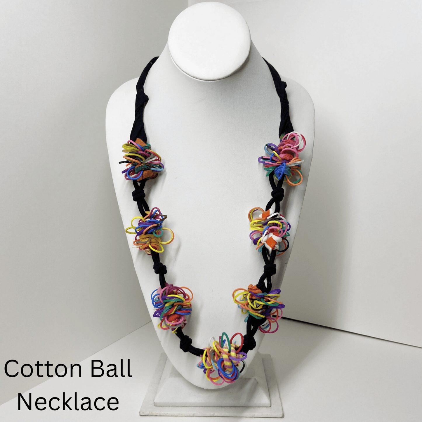 Handmade colorful necklace for women Unique bohemian necklace gift Multi-color statement necklace Artisan handcrafted jewelry piece Boho chic handmade necklace Colorful necklace with cotton beads Handmade fashion jewelry for her Trendy boho necklace handmade Colorful statement piece jewelry Fashionable handmade accessories for women