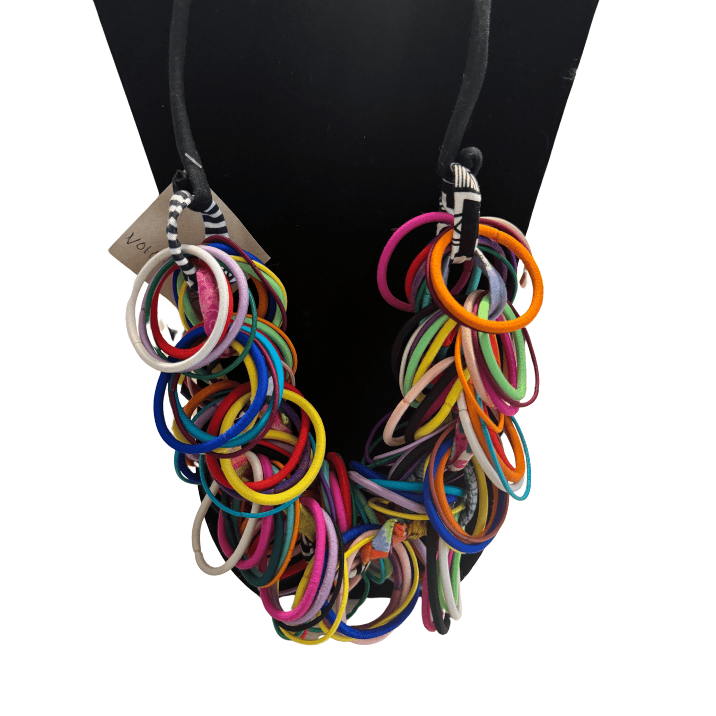 Original Loopy Necklace Handmade Material Necklace