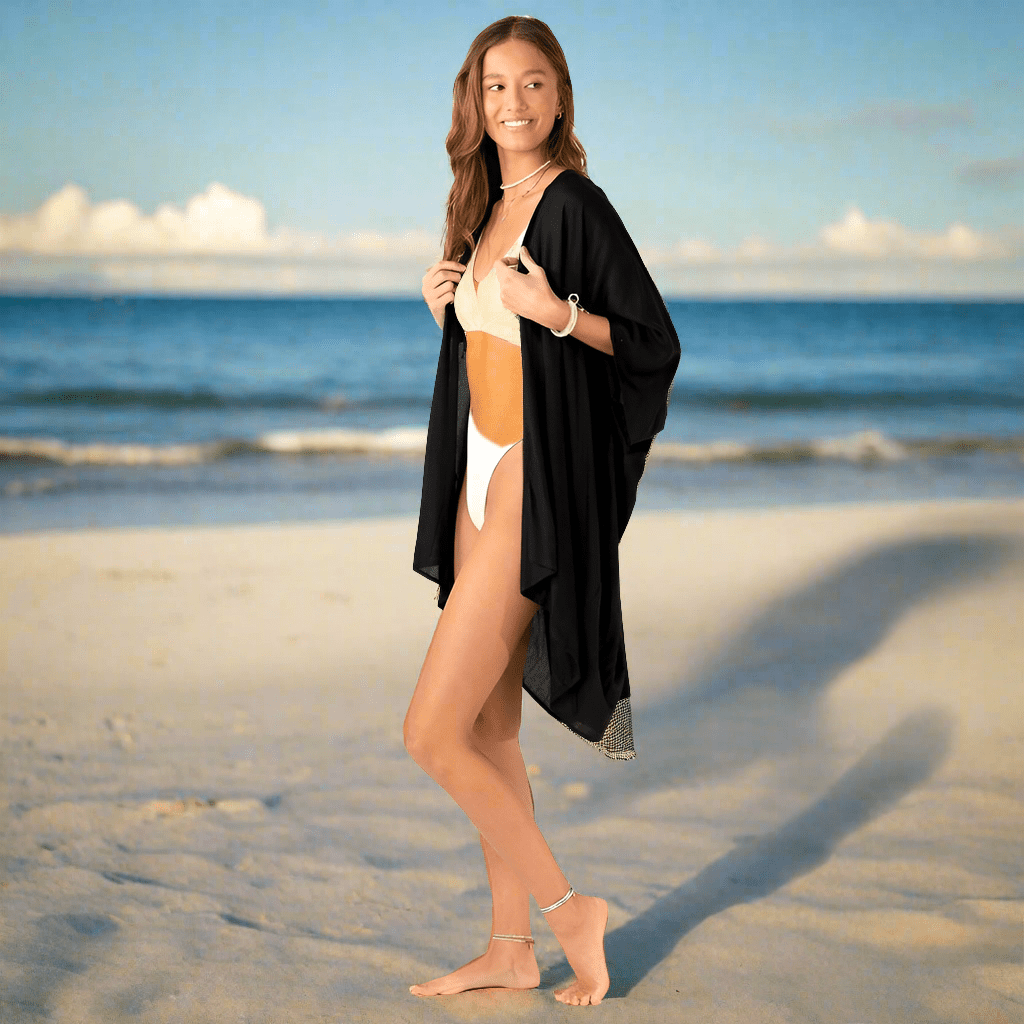 Kimono Black Kimono Top Cover Up