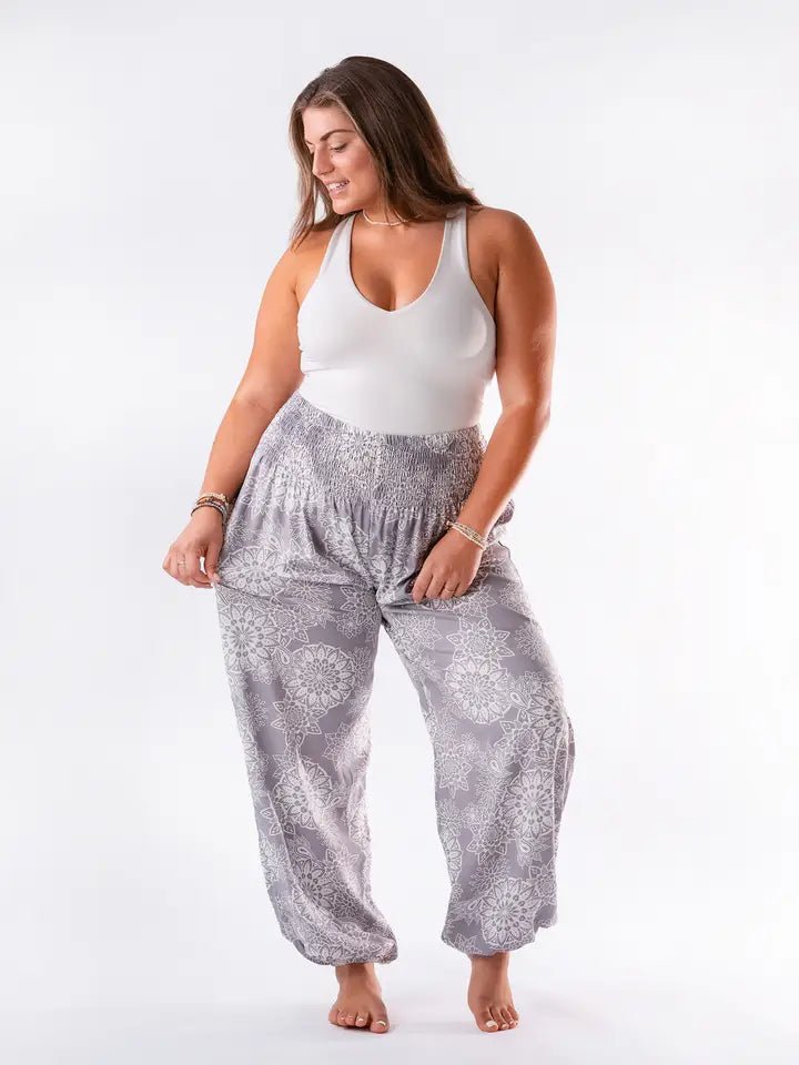 Plus Size Harem Pants Light Weight Yoga Pants for Summer