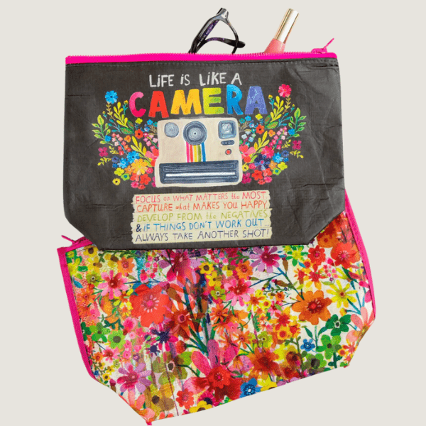 Recycled Zipper Pouch Versatile Bag
