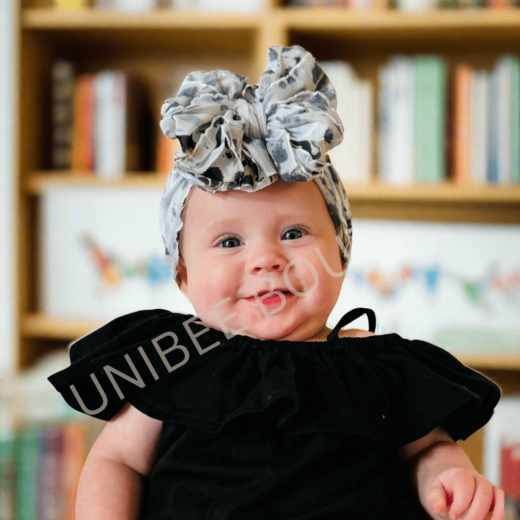 BOHO HEADBAND FOR BABY TO 4 YEARS - LEOPARD PRINT