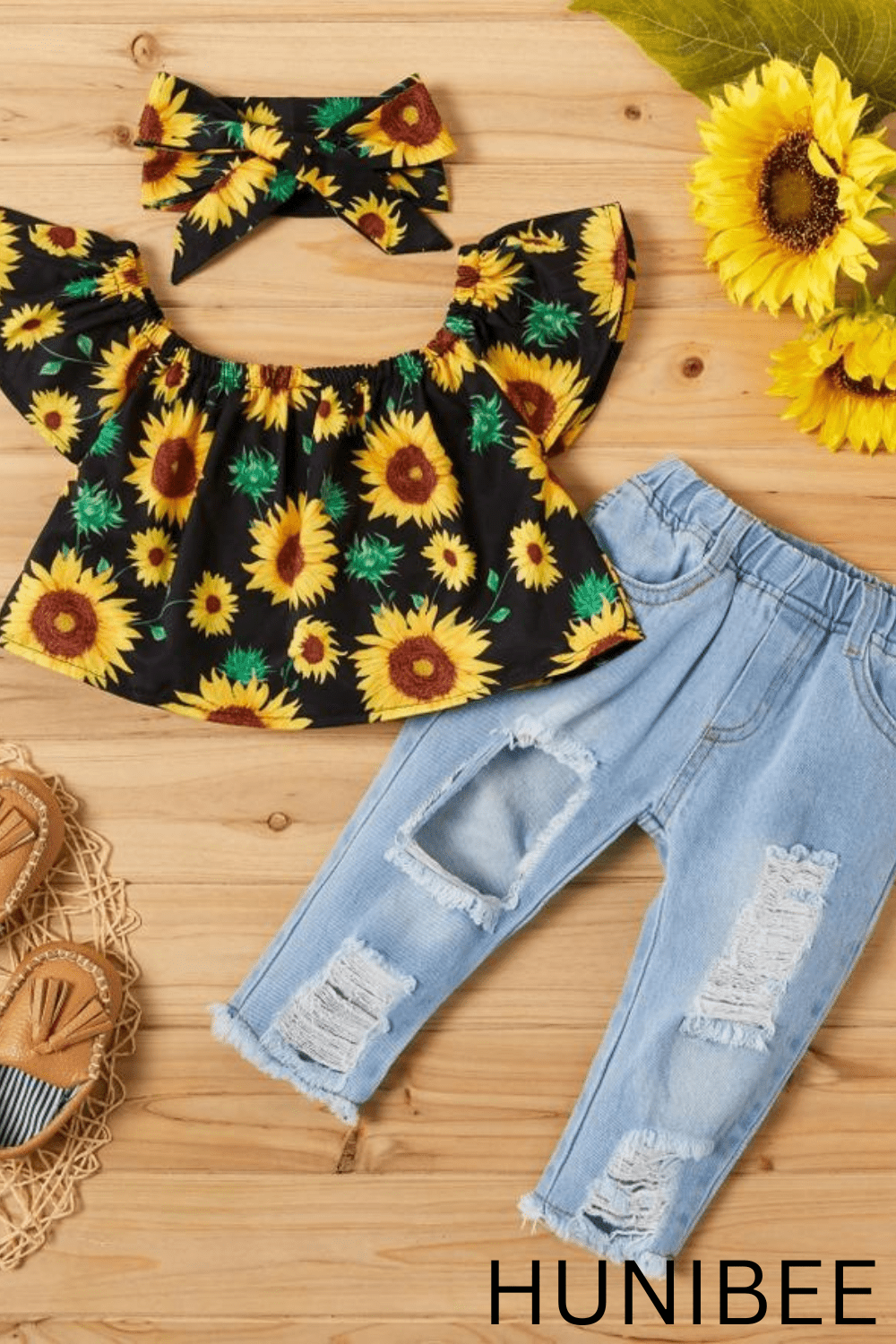 PERFECT BIRTHDAY OUTFIT FOR GIRLS, SUMMER FAMILY PICTURE OUTFIT FOR GIRLS, SUNFLOWER OUTFIT, GIFT FOR HER, BIRTHDAY KIDS