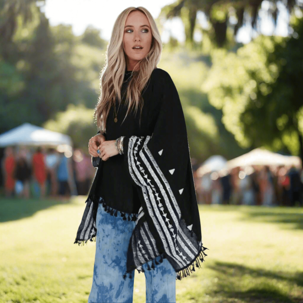 Poncho top
Women's poncho
Boho poncho
Poncho blouse
Poncho shirt
Summer poncho
Poncho fashion
Casual poncho
Poncho tunic
Lightweight poncho
Poncho sweater
Women's top
Flowing poncho
Poncho for women
Poncho cover-up
Poncho wrap
Loose poncho top
Trendy poncho
Festival poncho
Stylish poncho Embroidered boho poncho for women
Black poncho for women with unique embroidery
Embroidered women's poncho for boho style lovers
Lightweight embroidered poncho top for all seasons
Women's embroidered sleeve poncho