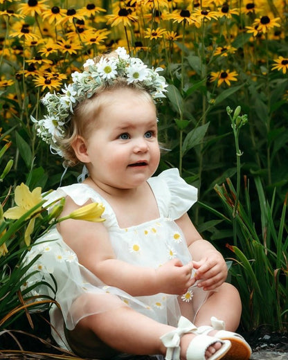Dixie Dress Romper - Pickin Daisies, Baby Daisy Dress Easter