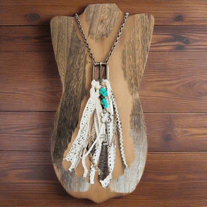 Vintage Belt Buckle Necklace Handmade Vintage Jewelry