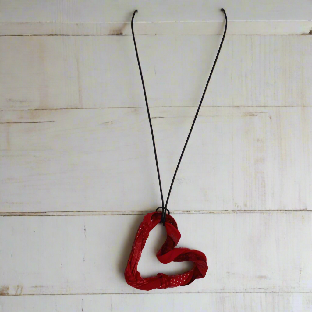 Handmade rustic heart necklace in red Artisan crafted red heart necklace Unique handmade heart pendant necklace Custom made rustic heart jewelry Red heart pendant necklace handmade Handcrafted red heart charm necklace Red rustic heart necklace for women