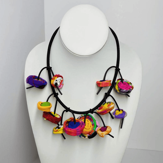 Handmade Necklace Colorful Jewelry Beaded Necklace Unique Necklace Artisan Necklace Statement Necklace Boho Necklace Handcrafted Jewelry Fashion Necklace Trendy Necklace Artistic Necklace Casual Necklace Vibrant Necklace Bold Jewelry Creative Necklace Women's Necklace Multi-color Necklace Modern Necklace Fun Necklace Playful Jewelry
