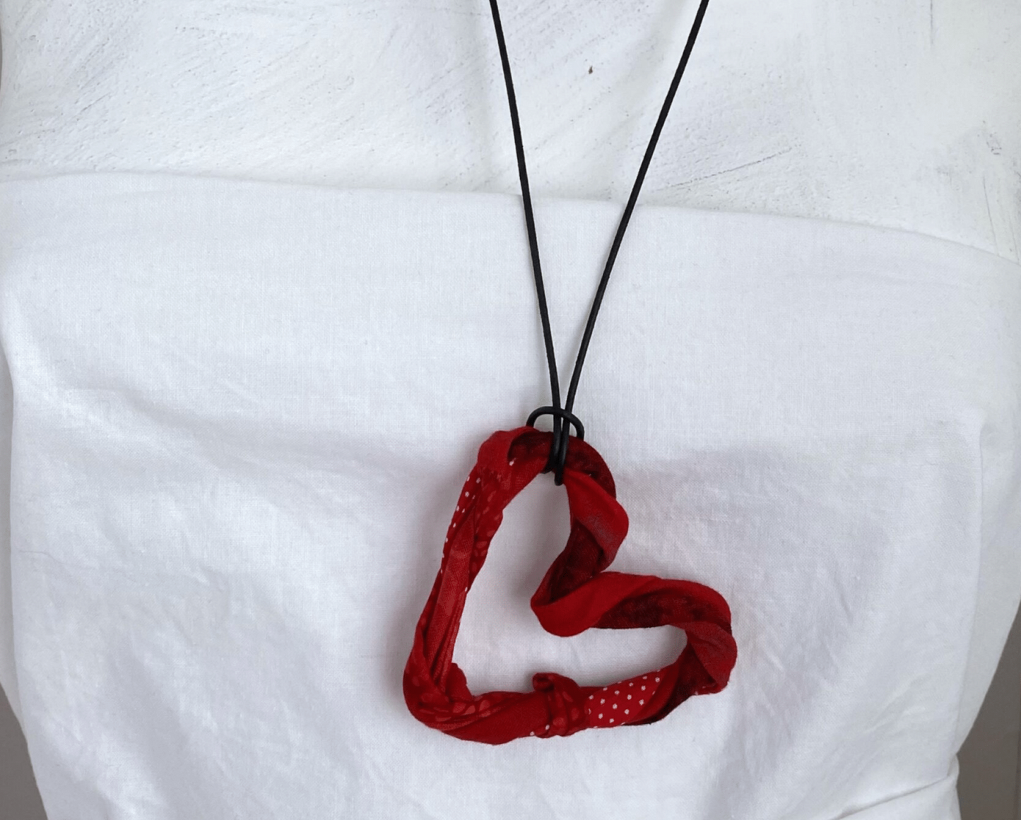 Handmade necklace Rustic heart necklace Red heart necklace Artisan necklace Heart pendant Custom necklace Handcrafted jewelry Heart charm necklace Red pendant necklace Unique necklace