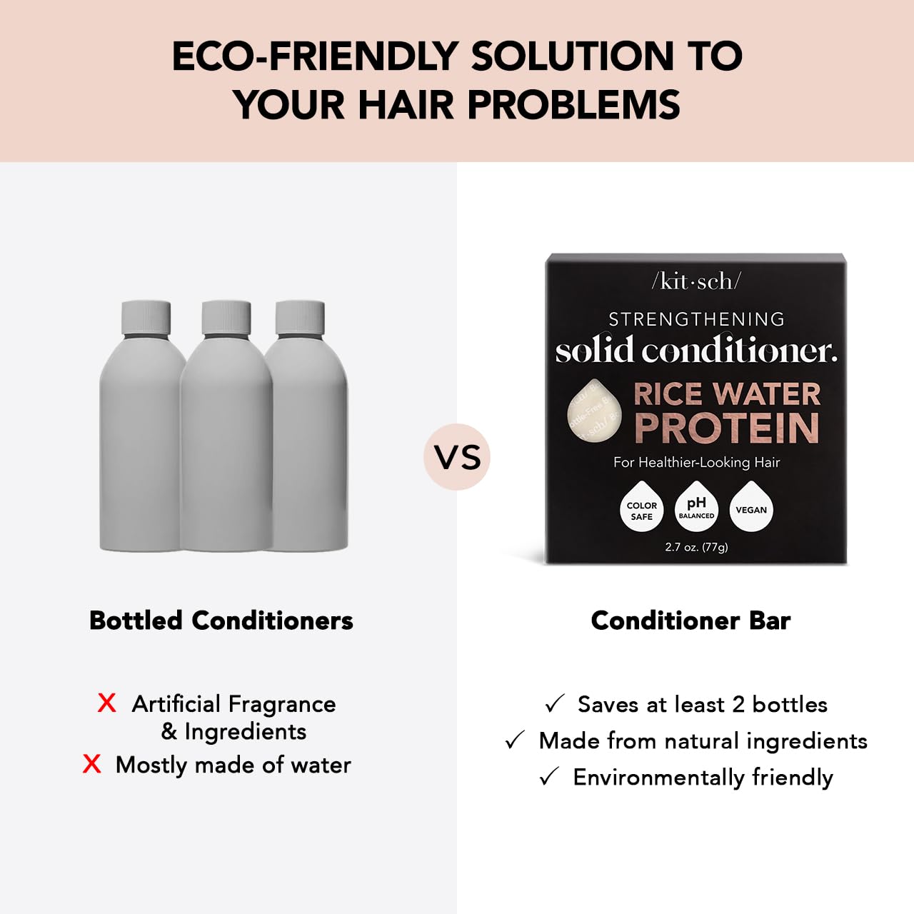 Rice Water Protein Conditioner Bar for Hair Growth Conditioner Bar