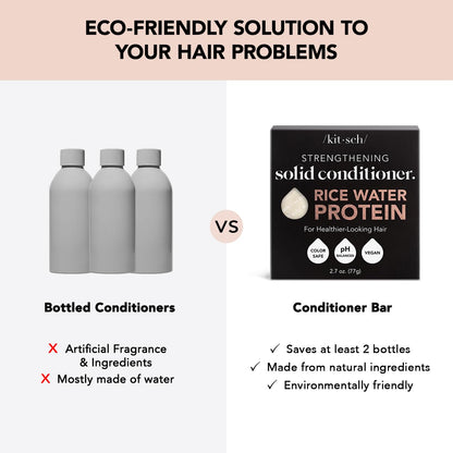 Rice Water Protein Conditioner Bar for Hair Growth Conditioner Bar