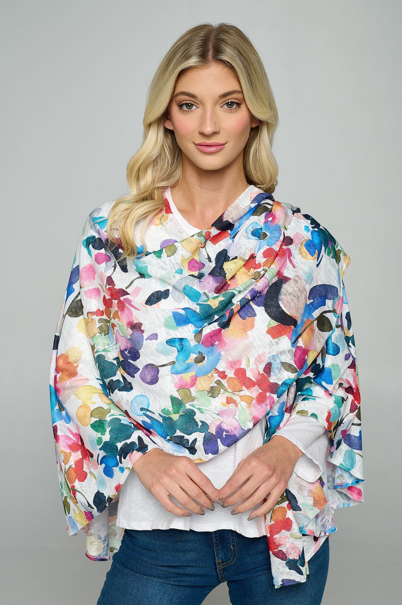 Hands Free Loops Shawl Versatile Dress
