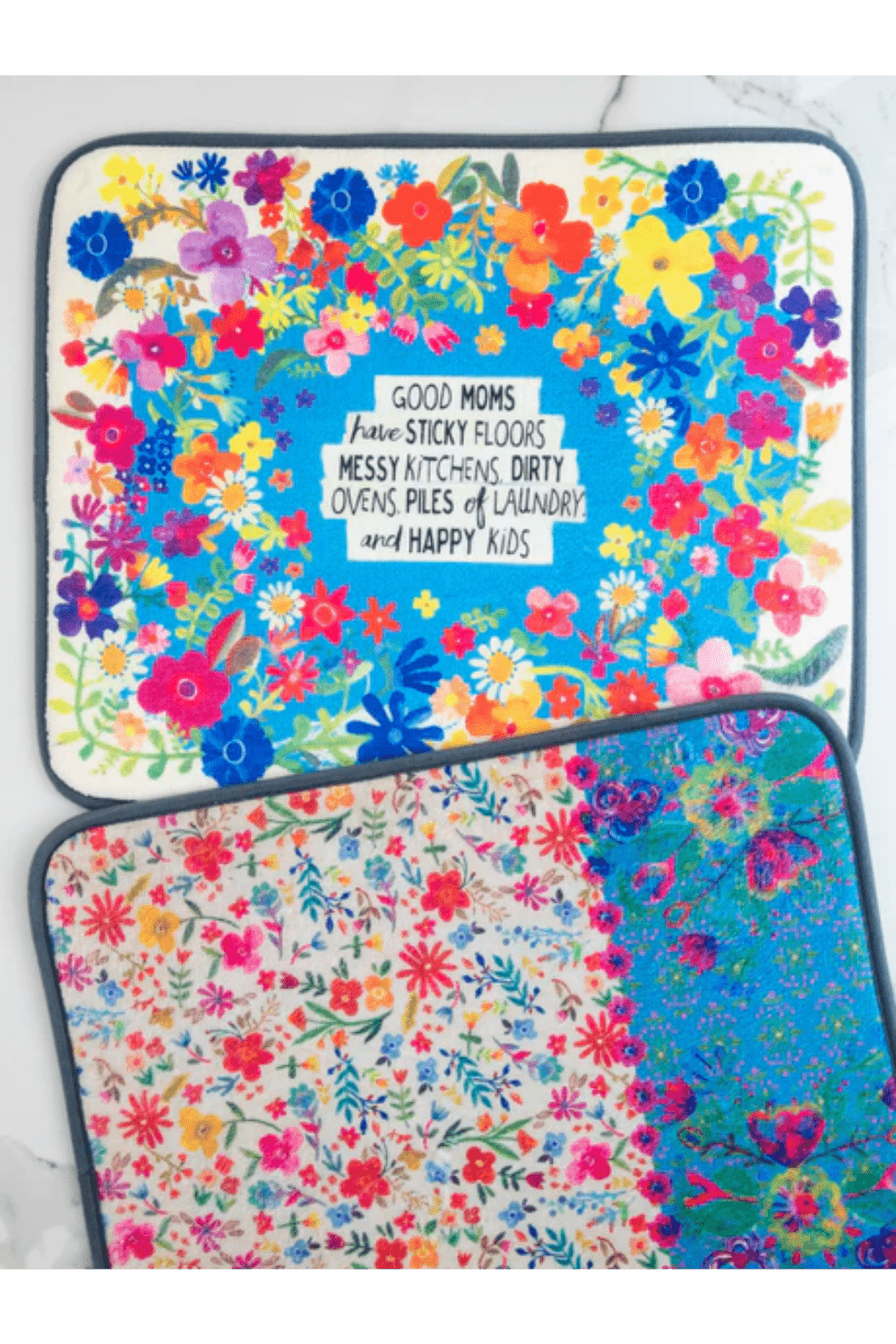 Reversible Dish Drying Mat Good Moms Mothers Day Gift