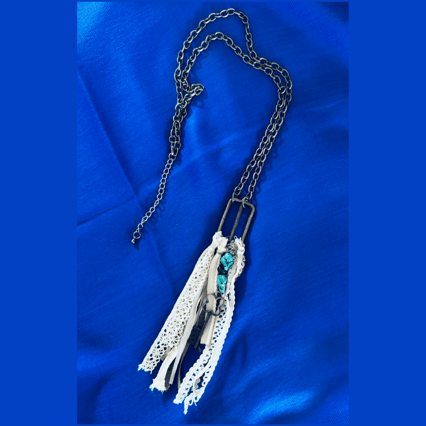 Vintage Belt Buckle Necklace Handmade Vintage Jewelry