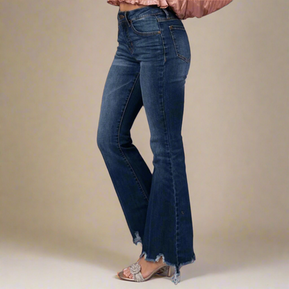 Discover versatile mid-rise flare jeans for women's fashion Make a statement with mid-rise raw hem flare jeans Shop online for stylish mid-rise flare jeans with raw hem Perfect your casual chic look with mid-rise flare jeans Find your perfect pair of mid-rise raw hem jeans for women