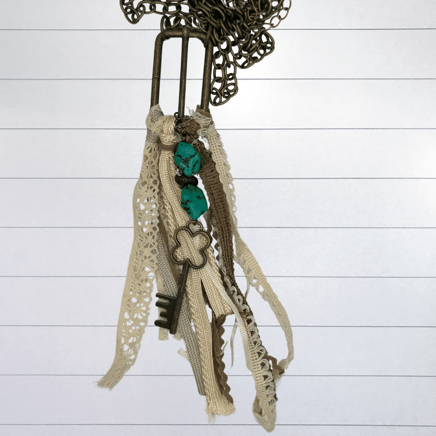 Vintage Belt Buckle Necklace Handmade Vintage Jewelry