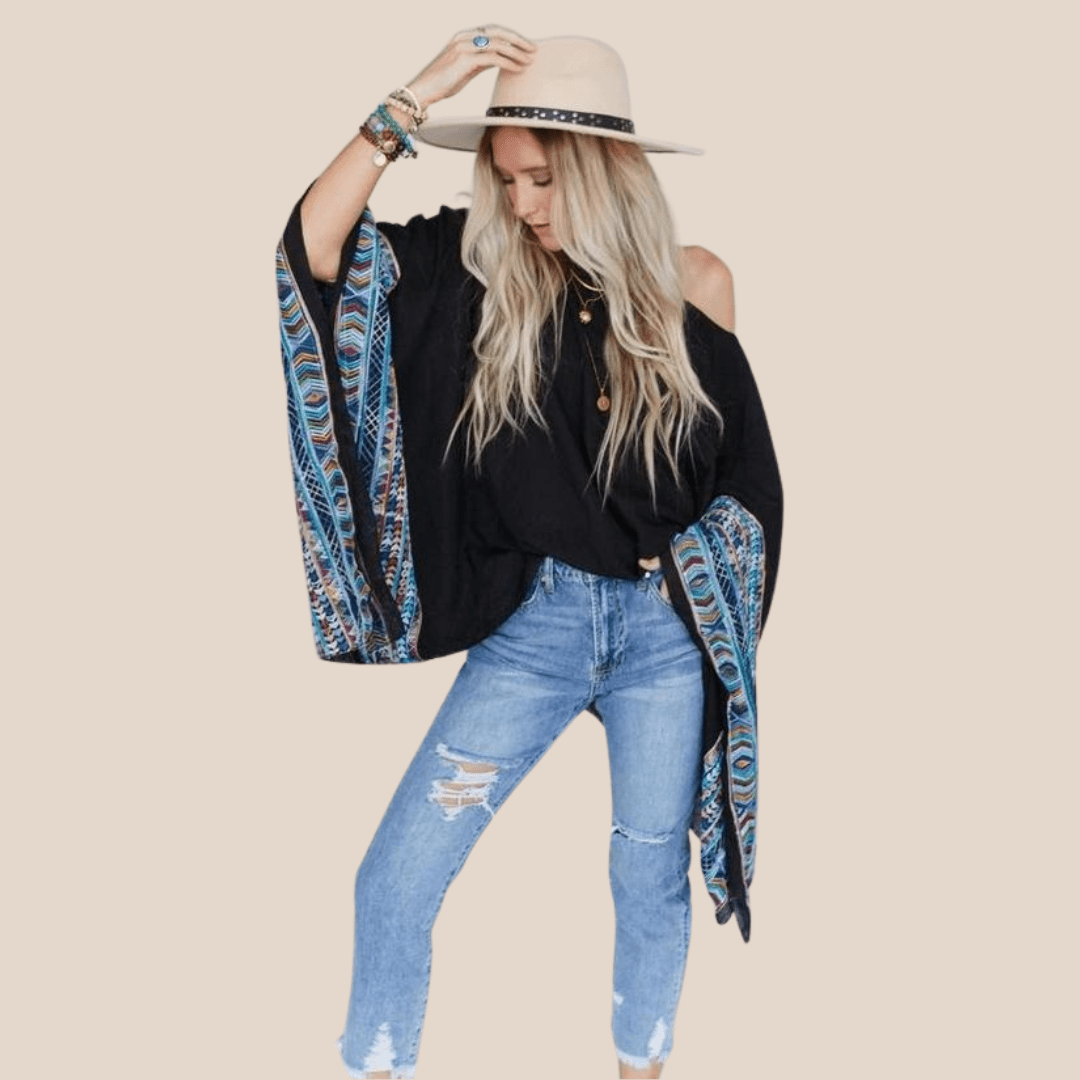 Poncho top for layering with jeans or leggings
Lightweight and breathable poncho blouse for summer
Bohemian-style poncho top for effortless fashion
Stylish poncho wrap for chilly evenings
Elegant poncho top for a chic and modern look
Women's poncho top for travel or vacation